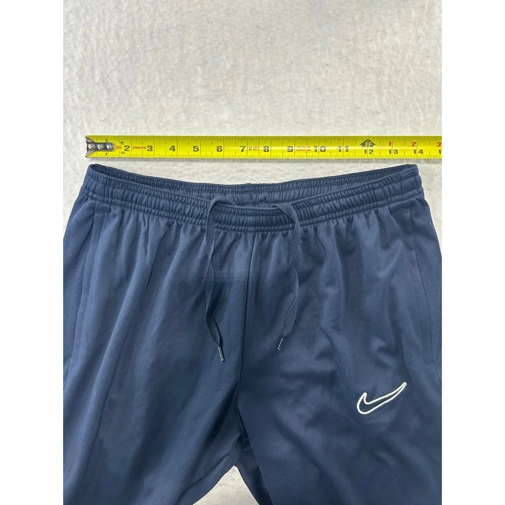 Nike Dri-FIT Mens Navy Blue Track Pants Mesh Panel Joggers Size M
